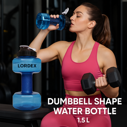 LORDEX - Dumbbell Shape Water Bottle