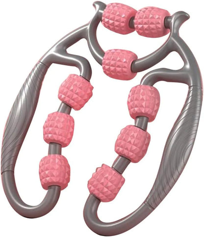 Manual 9-Wheel Body Relaxation Massager – Easy-to-Use Handheld Design