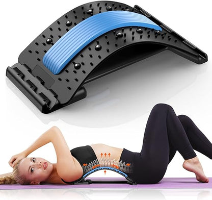 Adjustable Lumbar Support Back Stretcher for Home & Office Use