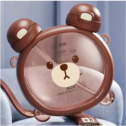 Cute Bear Hydration Bottle – Leakproof & Portable Water Companion